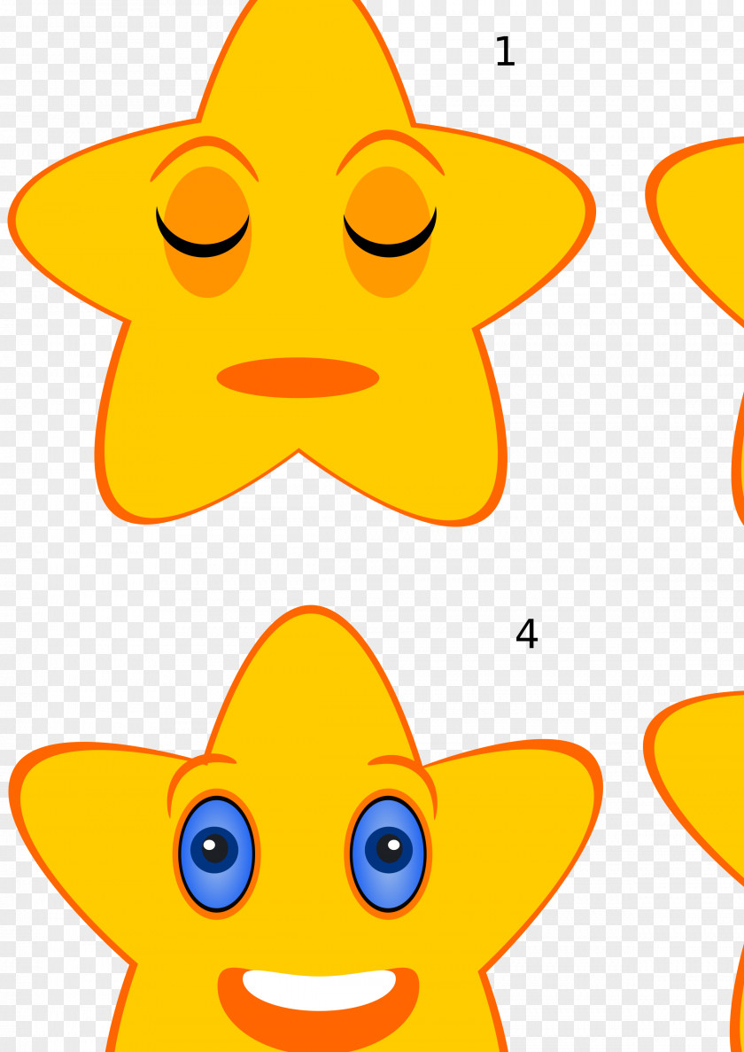Sleeping Star Cliparts Animation Clip Art PNG