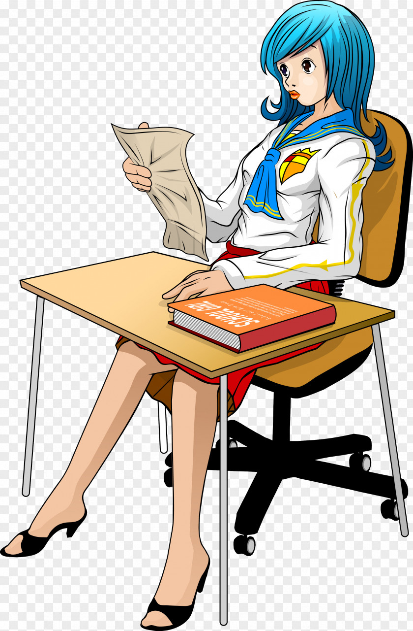 Student Cartoon Drawing Character PNG