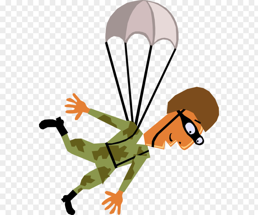 Troops Border Paratrooper Military Clip Art Parachute Landing Fall Illustration PNG