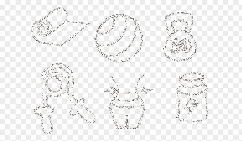 Vector Fitness Equipment Weightlifting White Drawing Material Pattern PNG