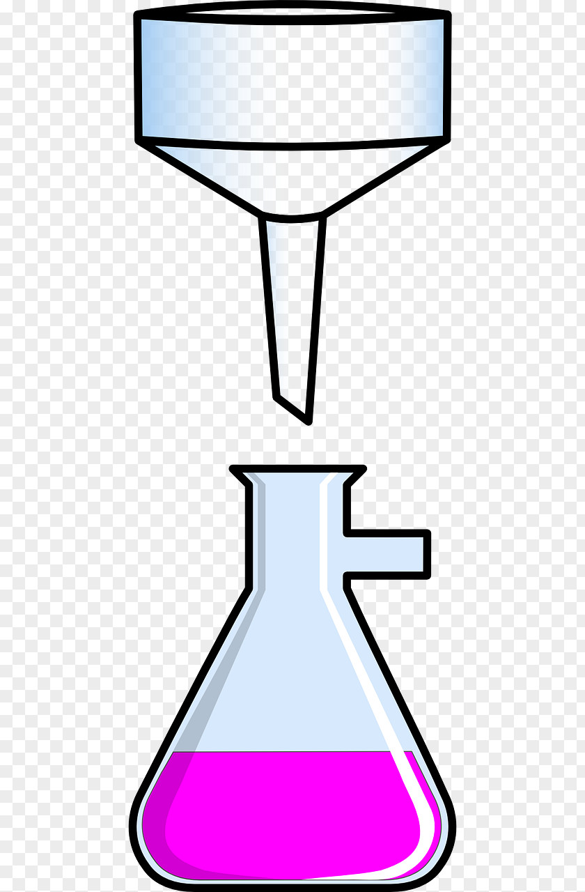Flask Filter Funnel Laboratory Clip Art PNG