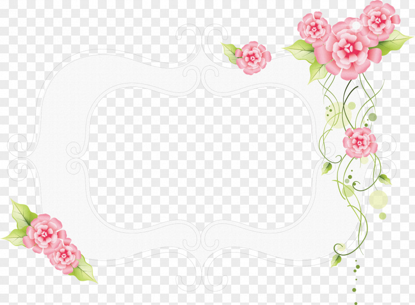 Flower Rectangular Frame Floral PNG