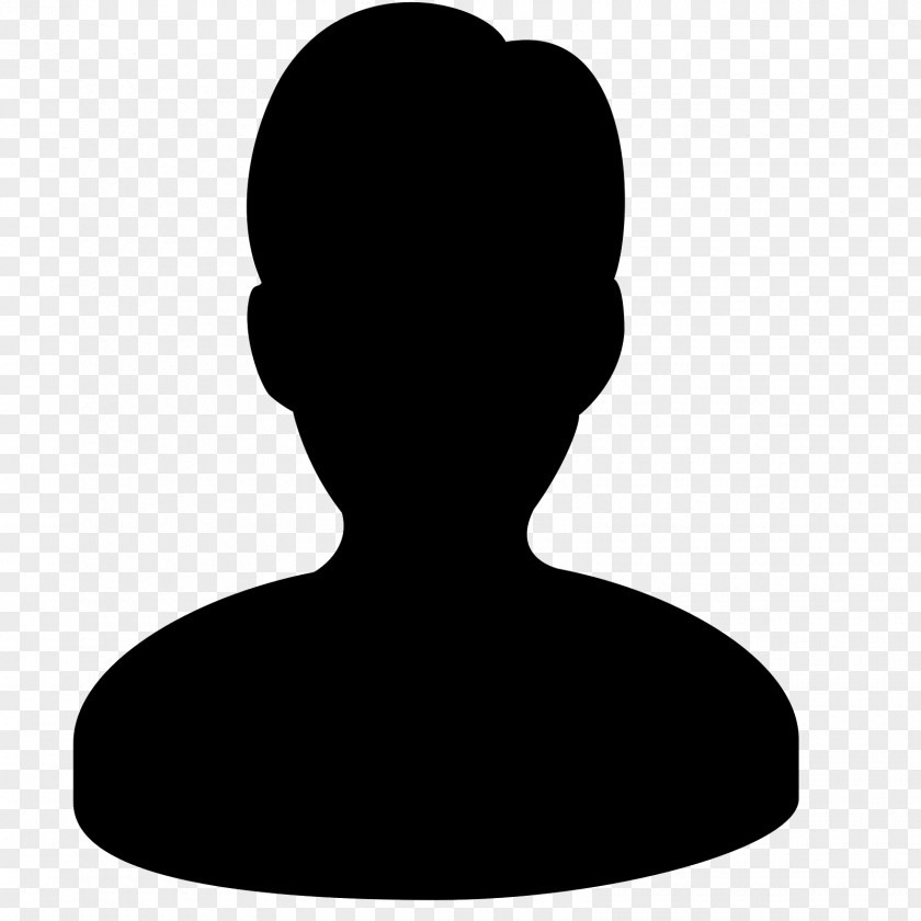 Blackandwhite Silhouette Face Cartoon PNG