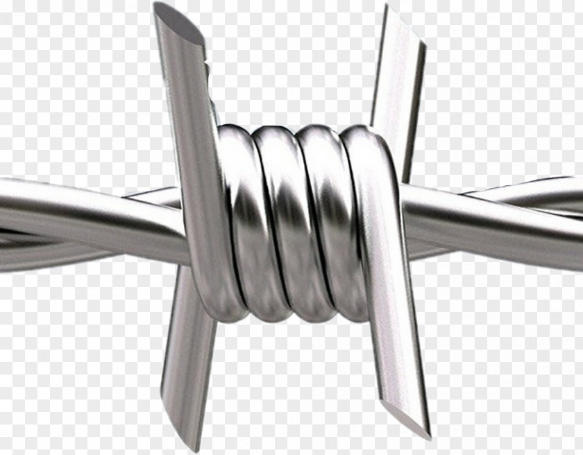 Fence Barbed Wire Steel Galvanization Metal PNG