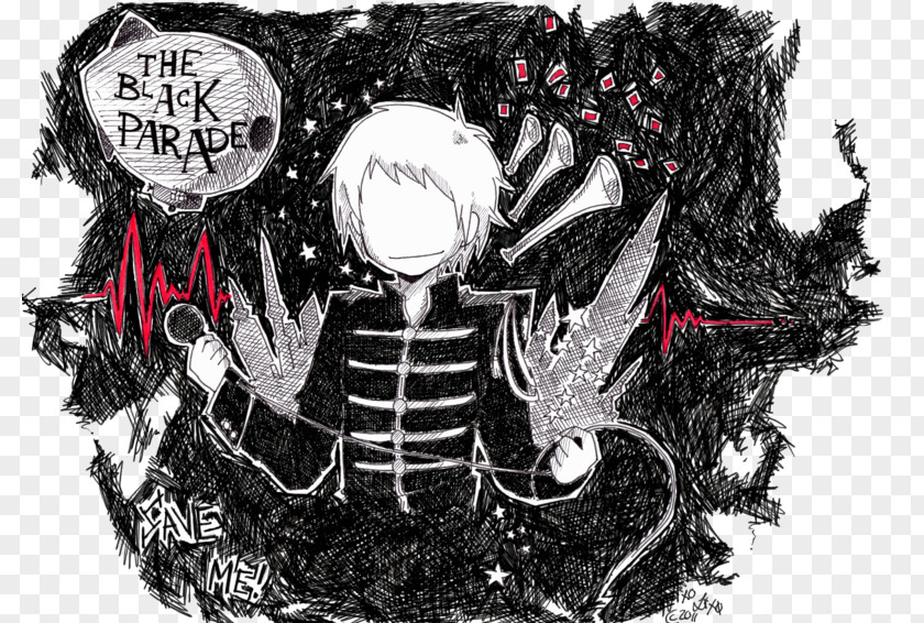 Gerard Way Welcome To The Black Parade My Chemical Romance Fan Art PNG
