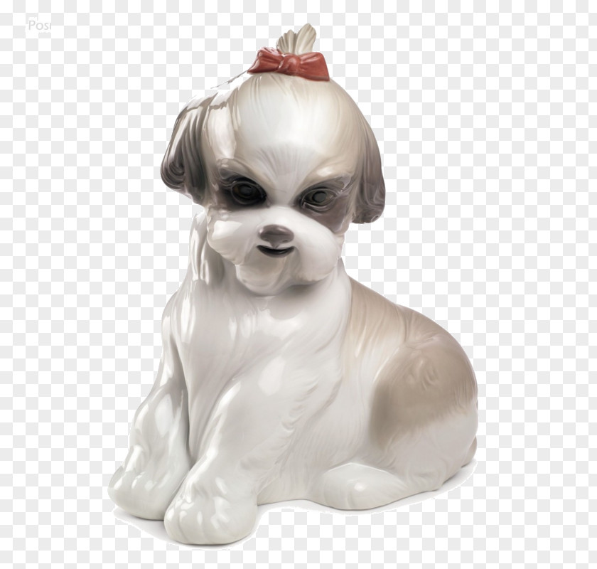Puppy Dog Breed Shih Tzu Figurine Companion PNG