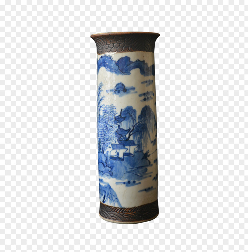 Blue And White Porcelain Jar Pottery Bottle PNG