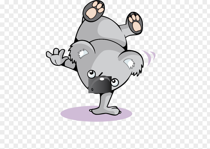 Cartoon Koala Handsome Laugh Drawing PNG