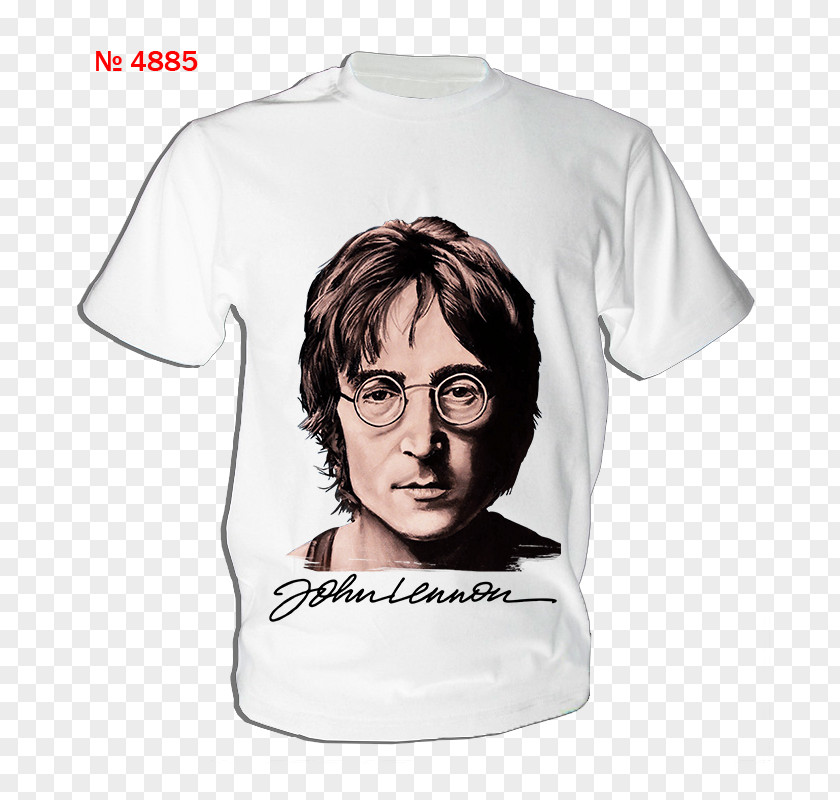 T-shirt John Lennon Imagine Sleeve Font PNG