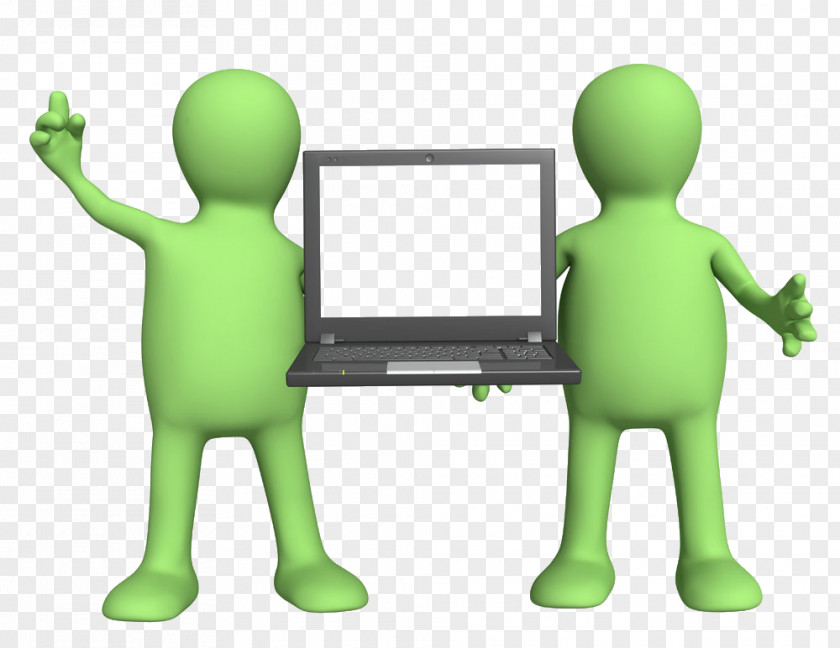 Two People Holding Computer Stock Illustration Photography Animation PNG