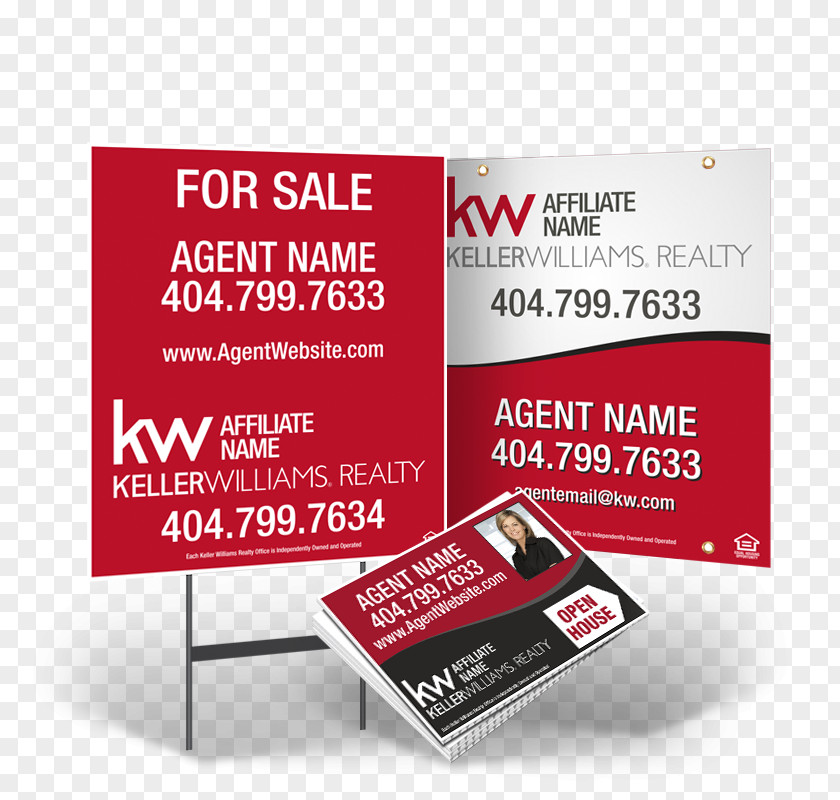 Realtor Flyers Brand Display Advertising Keller Williams Realty Real Estate Product Design PNG