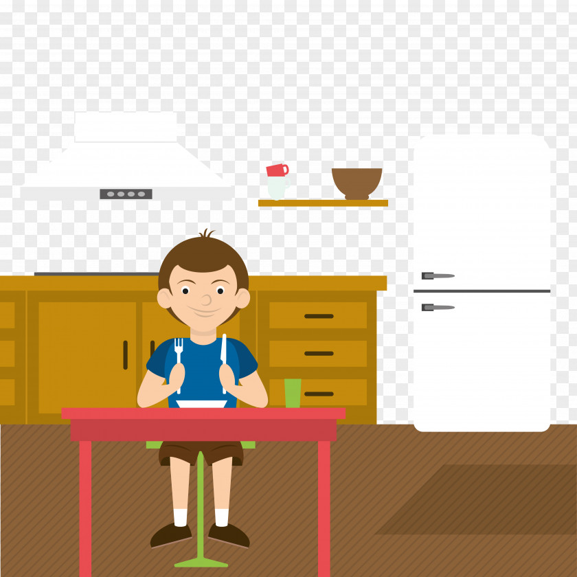 Vector Children Table Child Illustration PNG