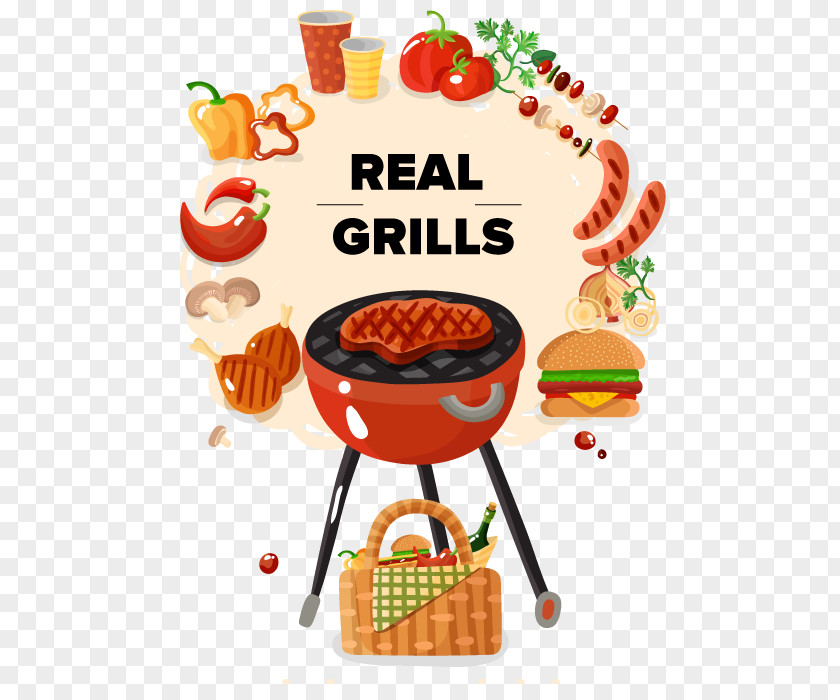 Grillmaster Cartoon Gp5 Grill Paellera Illustration Hamburger Food Vector Graphics PNG