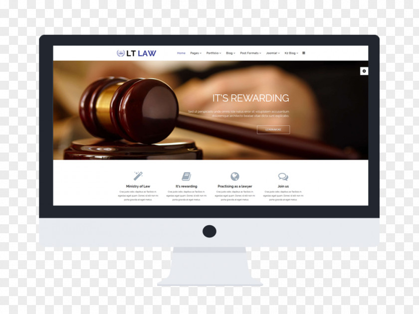 Lawyer Responsive Web Design Template System Joomla PNG