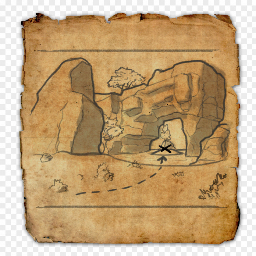 Pirate Map The Elder Scrolls Online V: Skyrim Treasure Island PNG