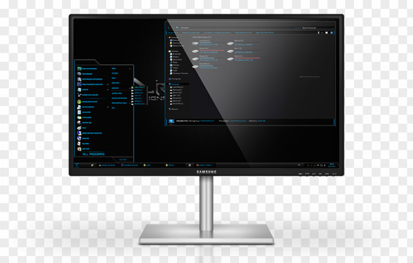 Alienware Computer Monitors Personal Desktop Computers Hardware PNG