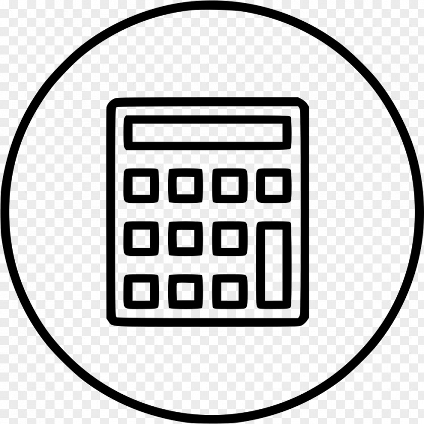 Calculator Service Finance Pictogram PNG