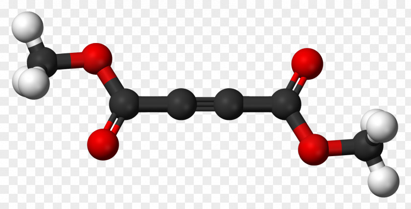Molecular Model Dimethyl Acetylenedicarboxylate Propiolic Acid Acetylenedicarboxylic Terephthalic Ester PNG