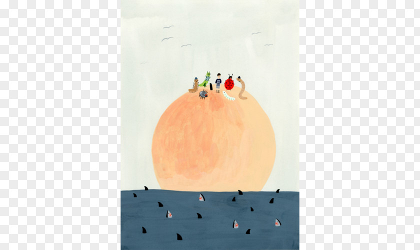 Painting James And The Giant Peach Aunt Spiker Sponge PNG