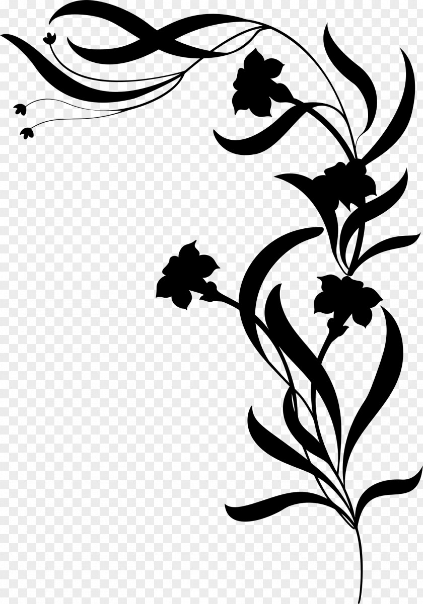 Silhouette Bottom Decoration Floral Design Art Clip PNG