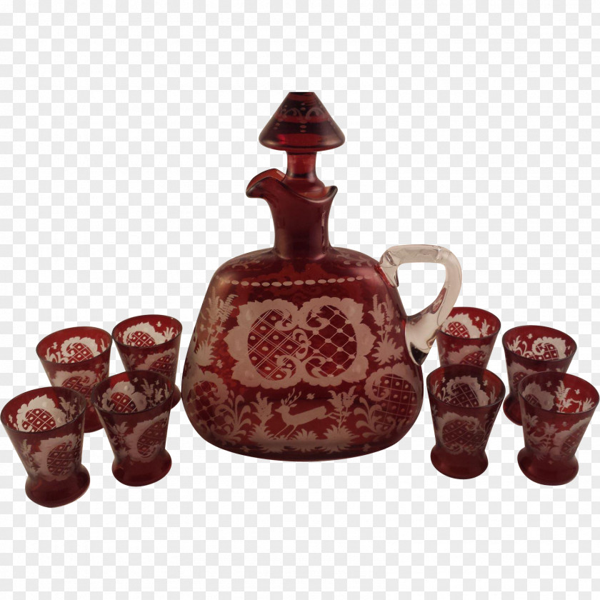 Vase Ceramic Tableware Decanter Maroon PNG