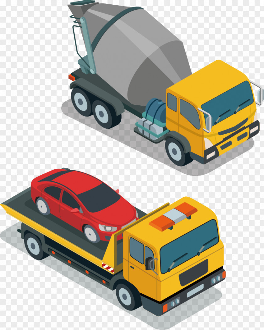 Cars Excavator Truck Euclidean Vector Icon PNG