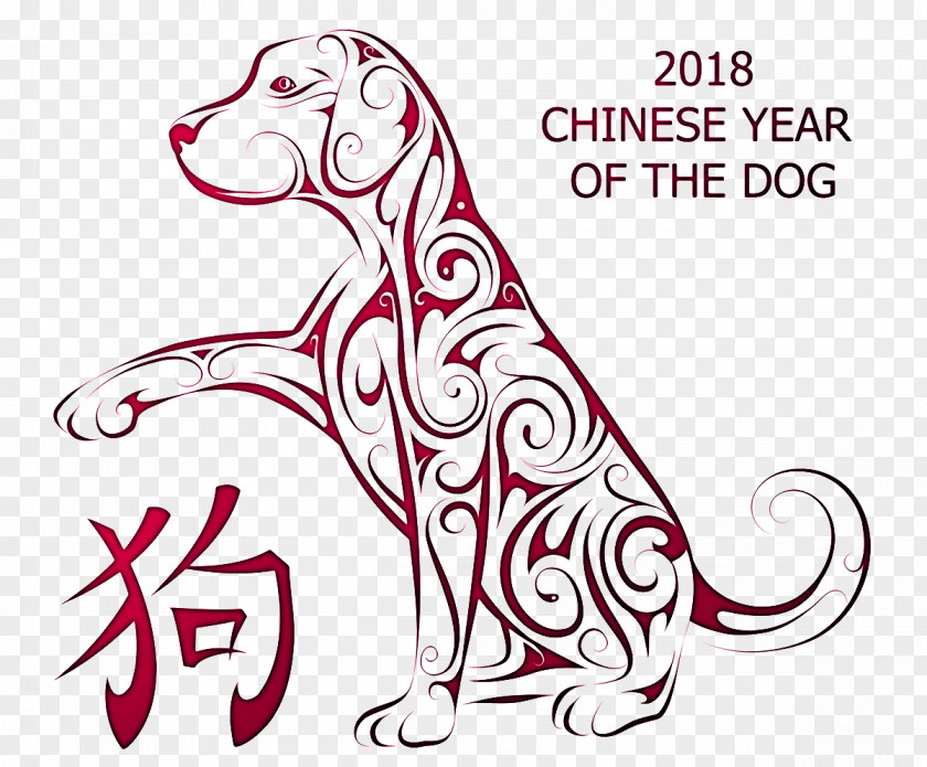 Dog Chinese New Year Calendar Zodiac PNG