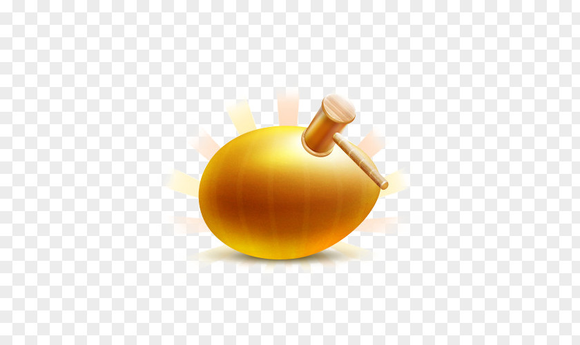 Hammer Smashing The Golden Egg Tool Clip Art PNG