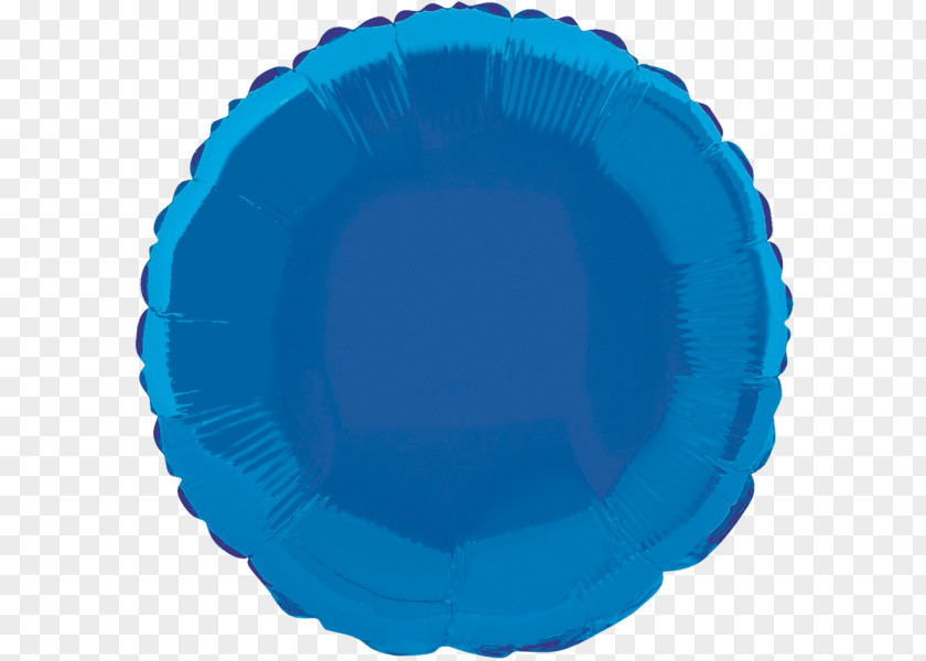 Balloon Round Foil Helium Blue Party BoPET PNG