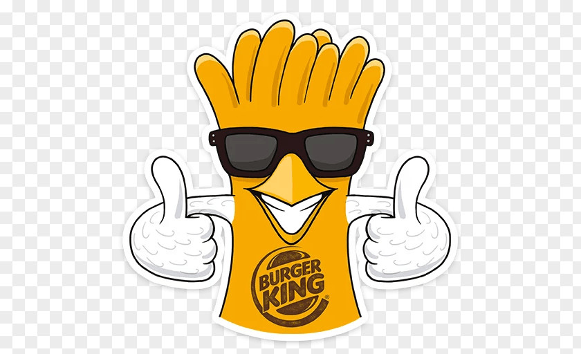 Burger King Sticker French Fries Chicken Telegram PNG