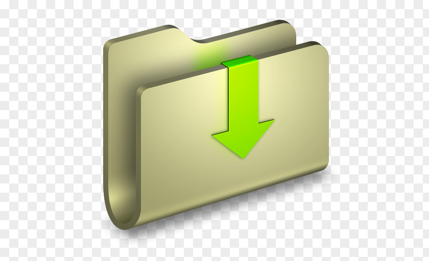 Downloads Folder Angle Green Font PNG
