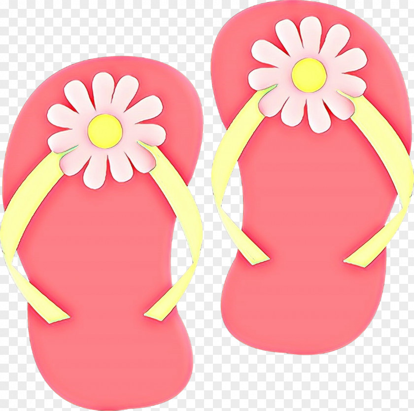 Flip-flops Shoe Clip Art Pink M PNG