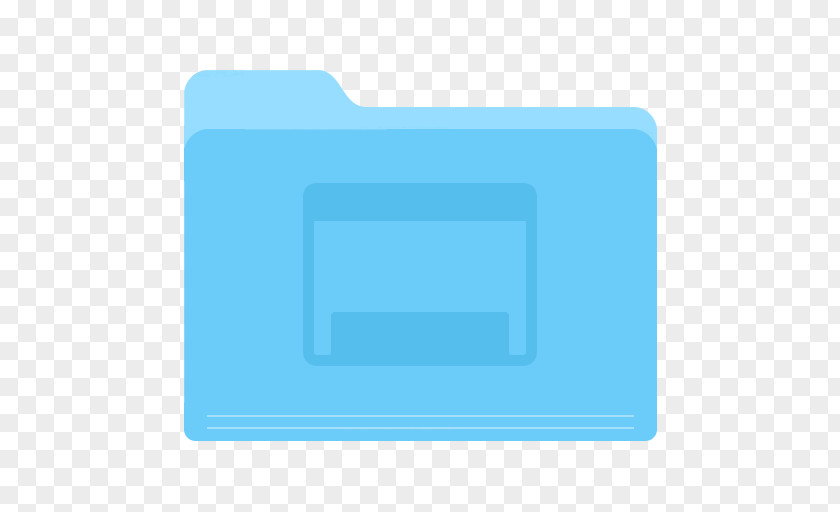 Folder Desktop Blue Square Angle Area PNG