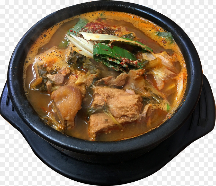 Meat Kimchi-jjigae Haejang-guk Hot Pot Sundubu-jjigae Korean Cuisine PNG