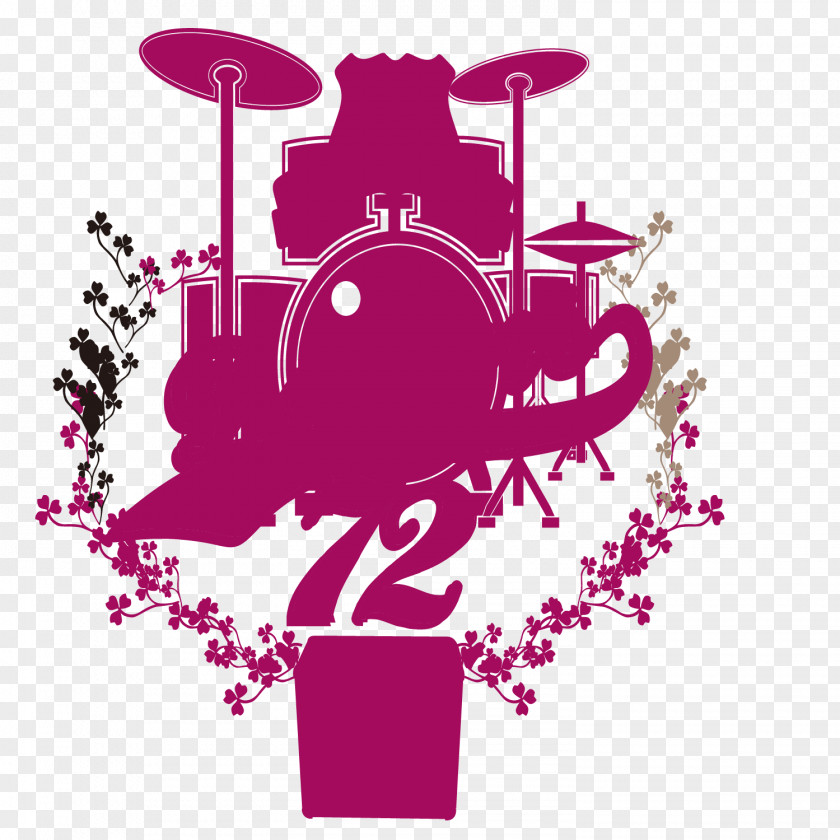 Red Knock Jazz Drum Man Vector Material Drums Musical Instrument Illustration PNG