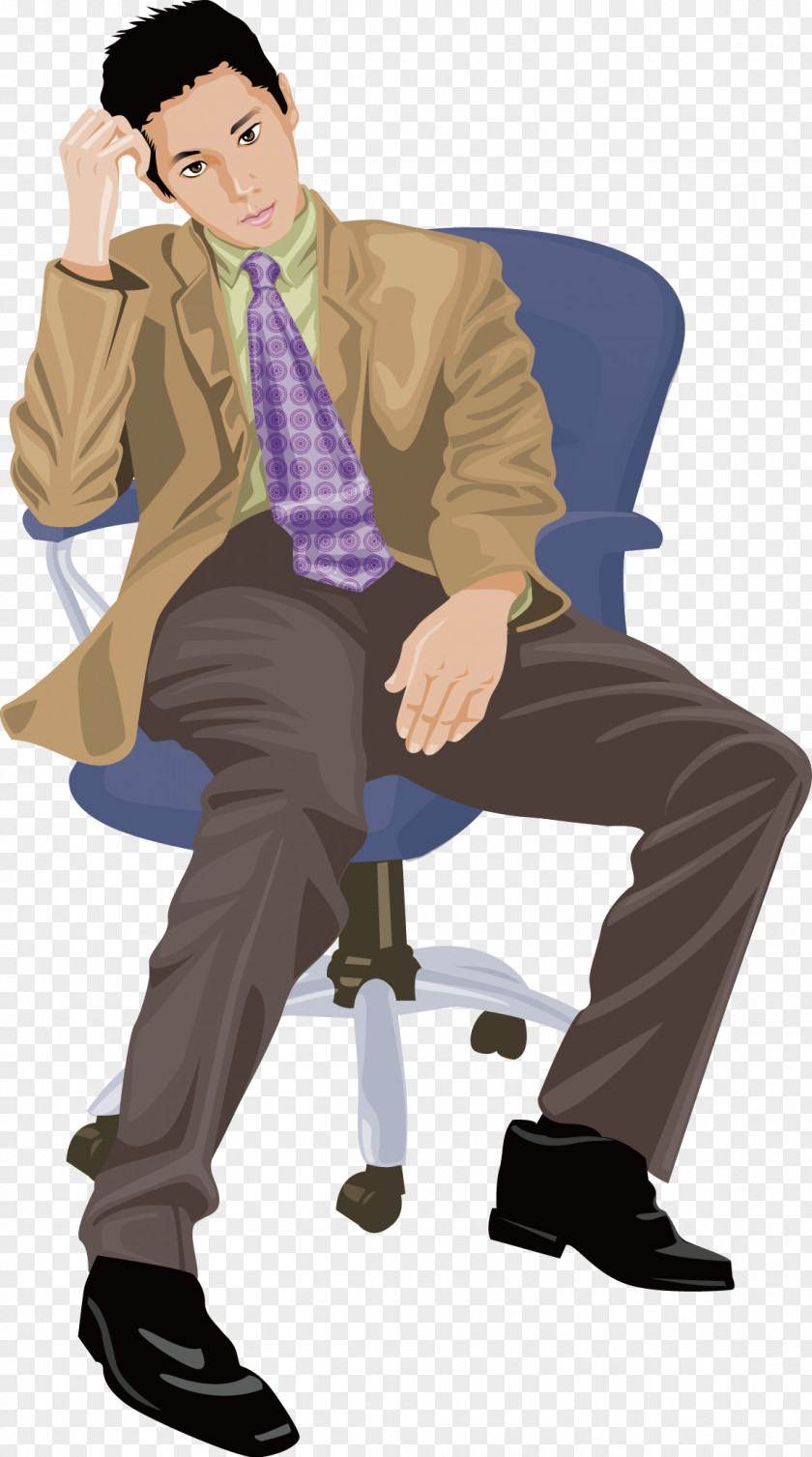 Thinking Man Computer Mouse Carpal Tunnel Syndrome Hand Spondylosis PNG