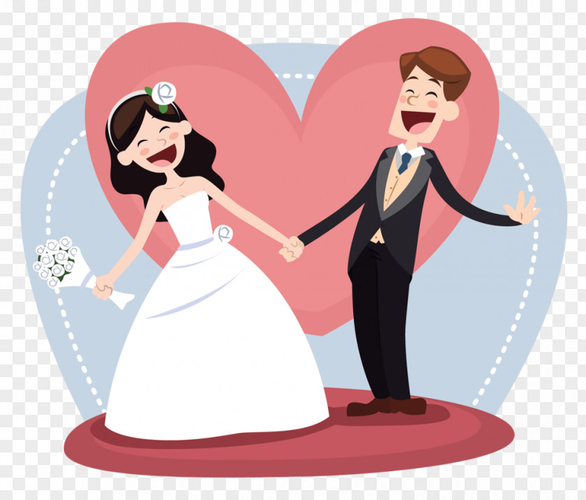 Cartoon Bride Wedding Anniversary Marriage Love PNG