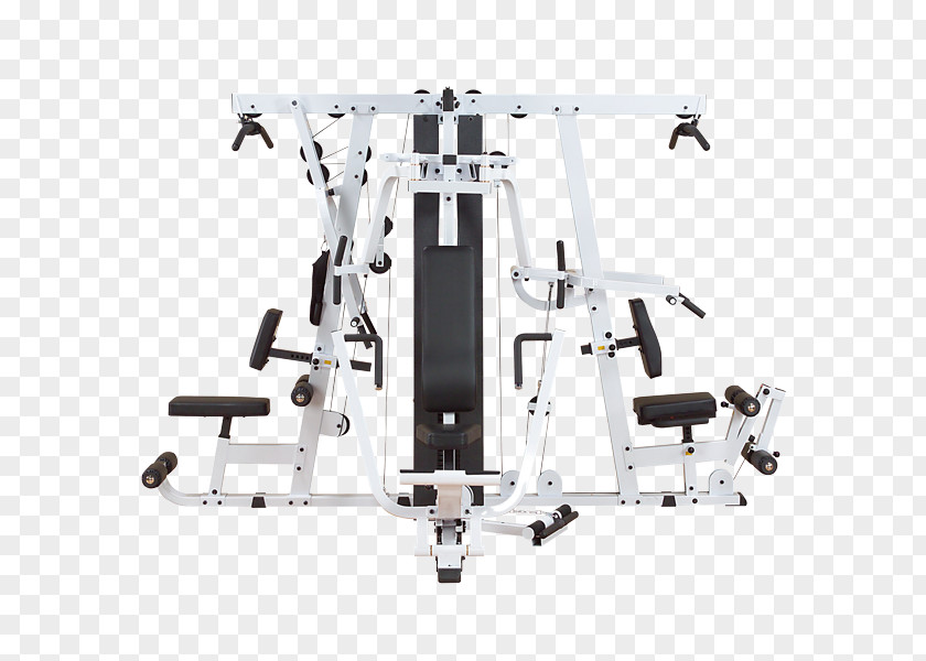 Hoist Fitness Equipment Powerline Body-solid Exm4000s Home Gym Body-Solid EXM4000S Selectorized Triple Stack Centre PNG