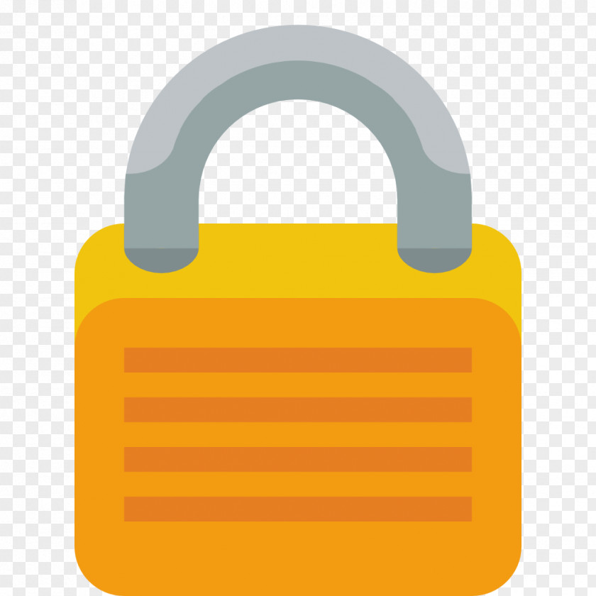 Lock Material Hardware Accessory Yellow PNG