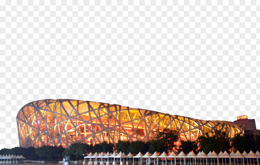 Bird's Nest Beijing National Stadium Olympic Games Architecture PNG