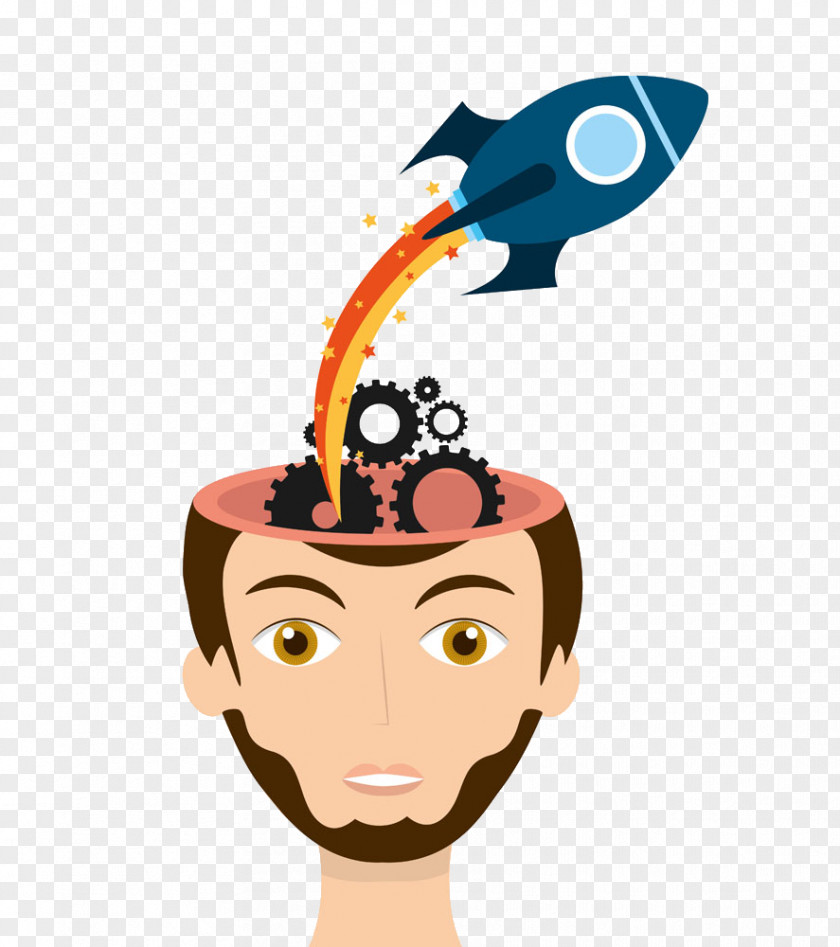 Brain Gear Rocket Pictures Illustration PNG
