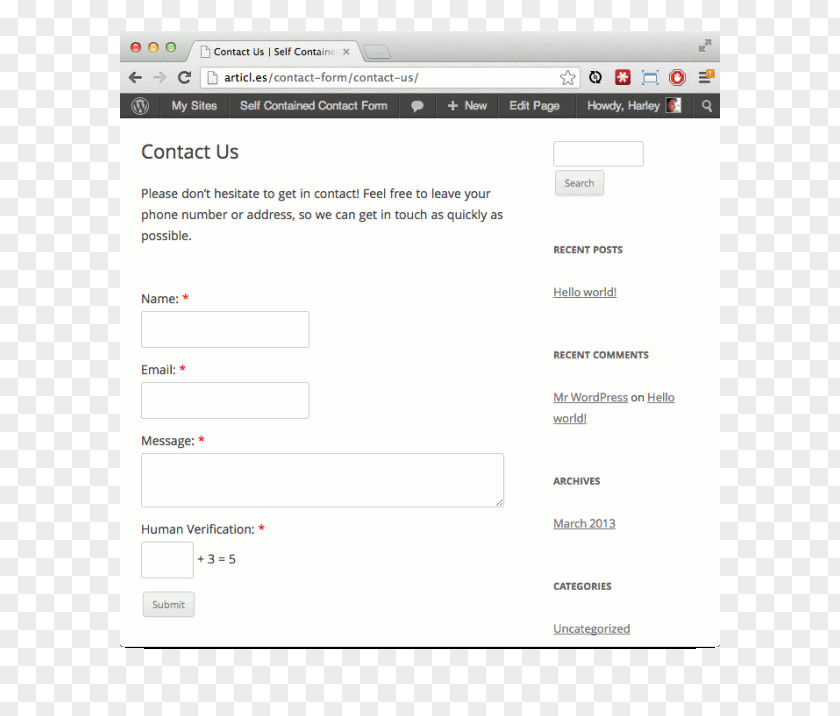Contact Form Computer Program Web Page Screenshot Line PNG