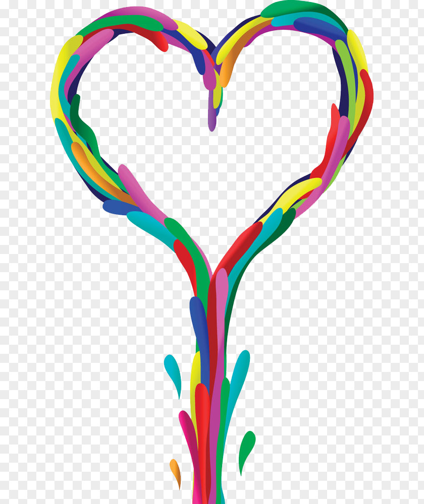 Free Color Creative Heart-shaped Pull Material Heart Euclidean Vector Cdr PNG