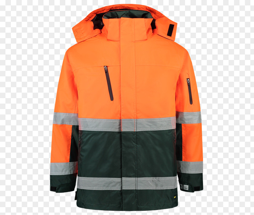 Jacket Parka Workwear Hood High-visibility Clothing PNG