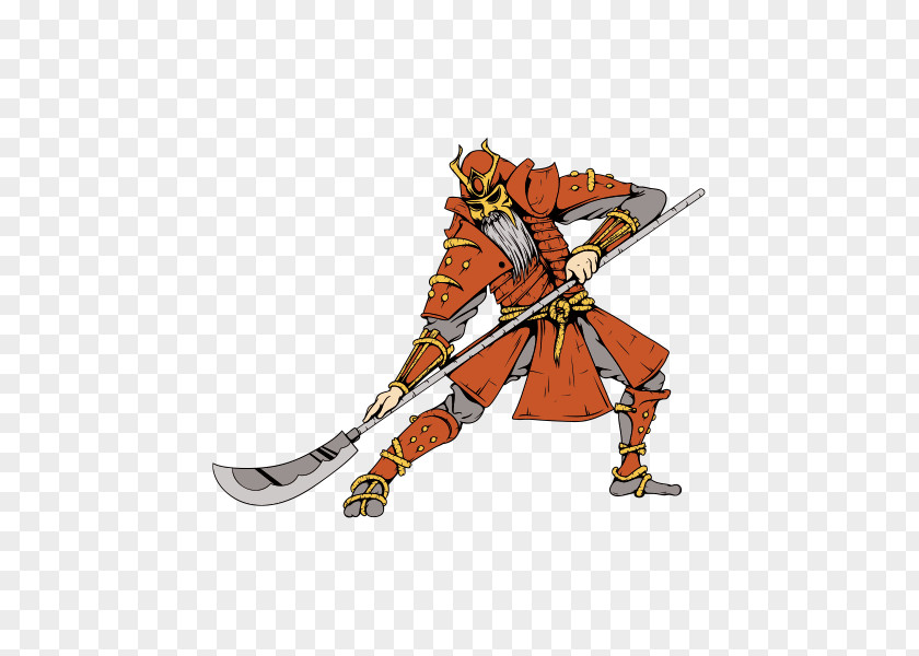 Japan Bushi Samurai Sticker PNG