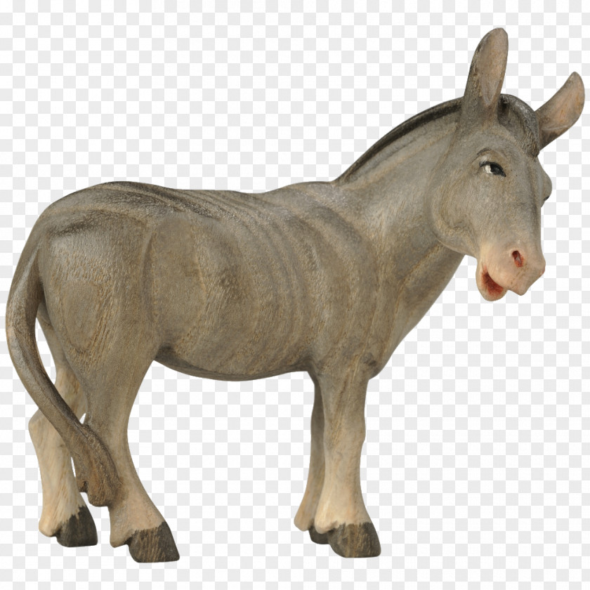 Native Donkey Bethlehem Nativity Scene Mule Figurine PNG