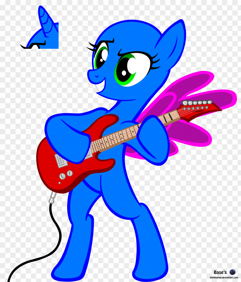 Unicorn Face My Little Pony Bass Guitar YouTube PNG