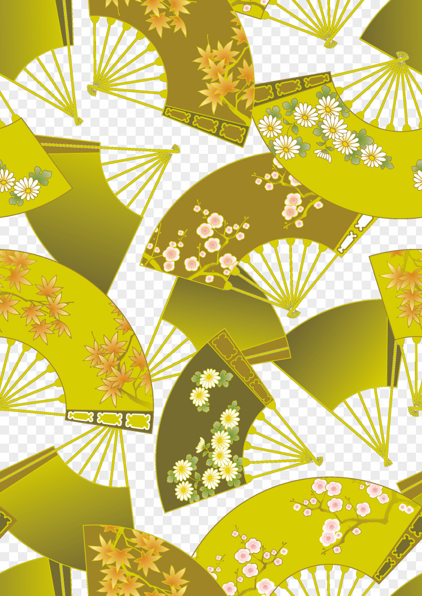 Vintage Japanese Folding Golden Background Japan Gold Wallpaper PNG