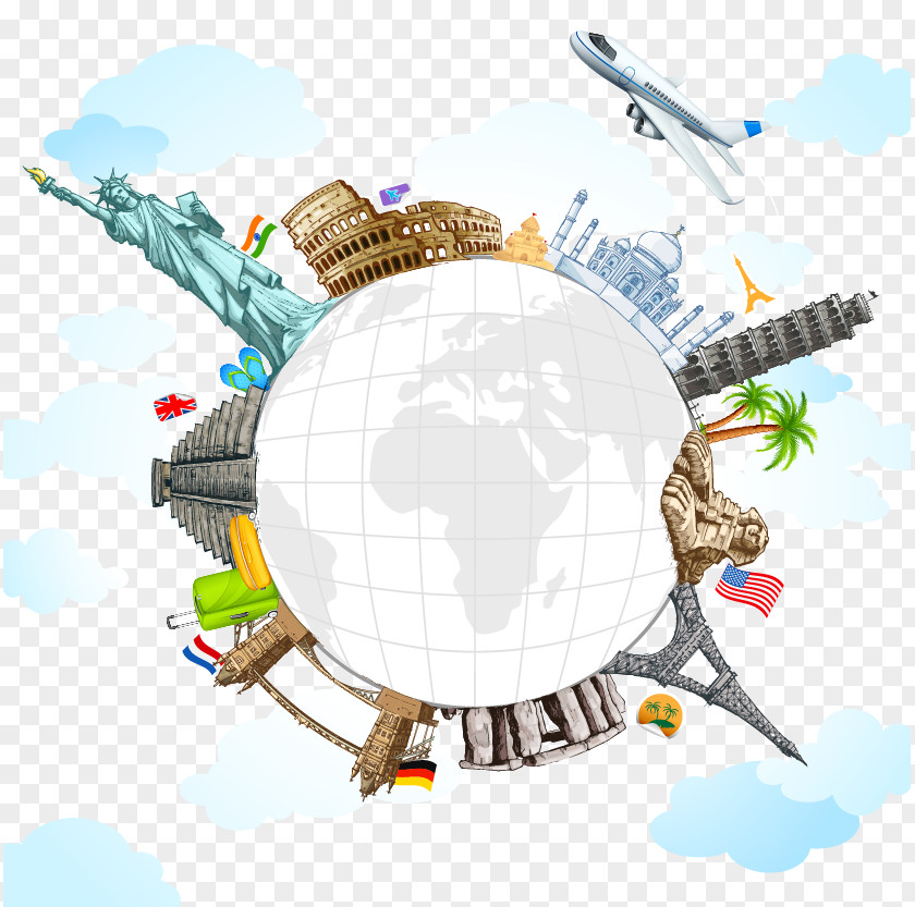 Attractions Landmark Vector Material World Travel PNG