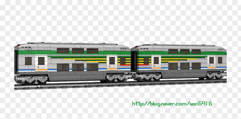 Double-deck Passenger Car Electric Locomotive Rail Transport Railroad PNG
